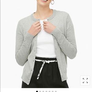 JCrew Factory Classic Cotton Cardigan Sweater